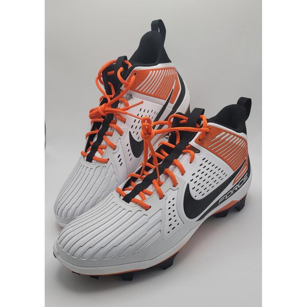 Nike Zoom Force Savage Pro 3 Shark Football Lineman Cleats Mens Size 14 Orange